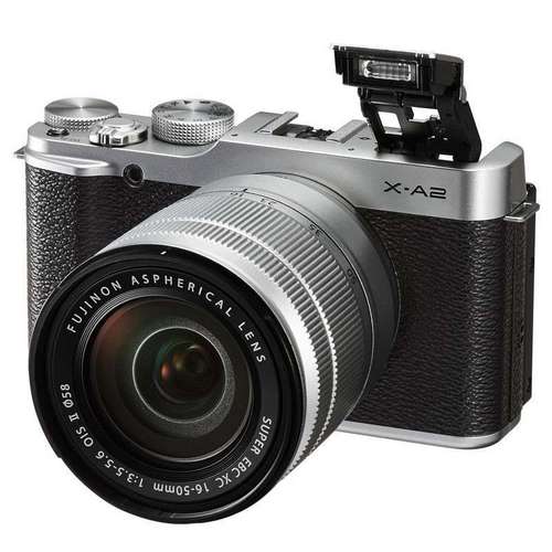 富士（FUJIFILM）X-A2 微单电套机（XC16-50II）经典银 APS-C 自拍翻转屏 WiFi XA2时尚复古（银色）