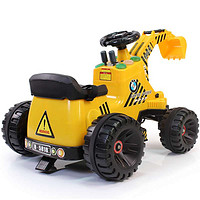 孩子家 大号挖土机 可坐可骑 挖掘机 儿童电动车 工程车5818（黄色）