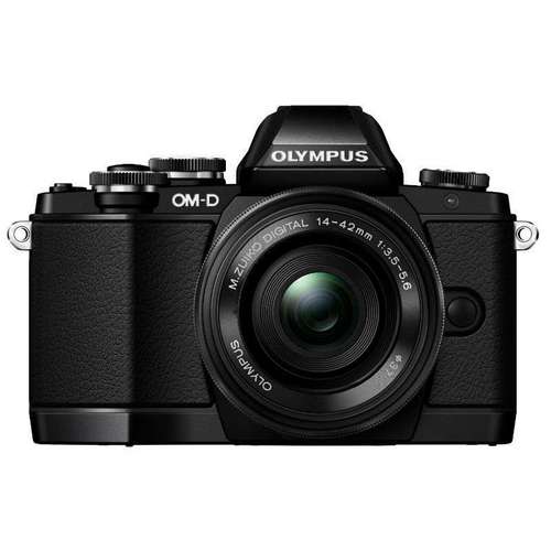 奥林巴斯(OLYMPUS) E-M10 微单相机 (14-42mm)（E-M10电动银豪华礼盒版,黑色）