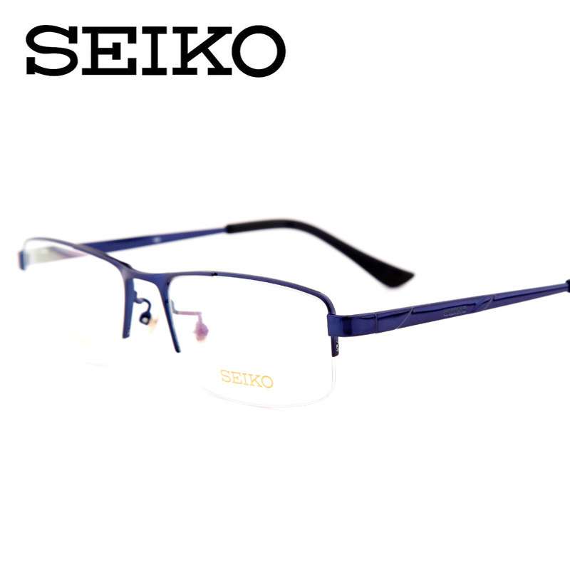 精工SEIKO纯钛眼镜架 近视眼镜男款眼镜框超轻近视眼镜