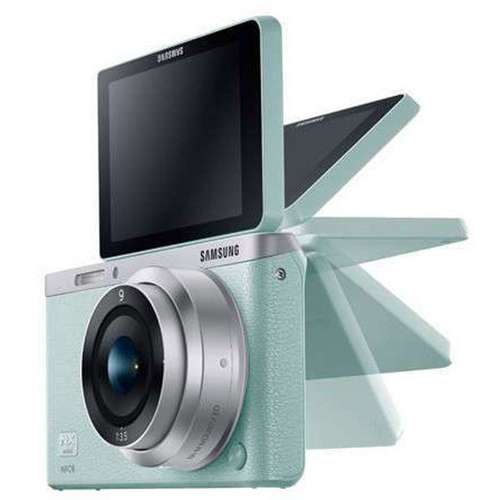 三星(SAMSUNG) NX mini 微单相机 (9mm)（双镜头套装,绿色）
