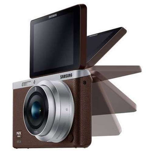 三星(SAMSUNG) NX mini 微单相机 (9mm)（双镜头套装,棕色）